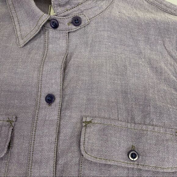 Madewell XS Purple Chambray Tomboy Workshirt - Picture 11 of 12